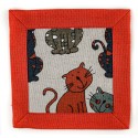 Lininė servetėlė „Katės“